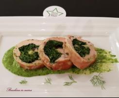 Petto di tacchino ripieno di erbette