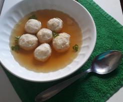 Polpette di tacchino e yogurt greco a modo mio in brodo di pollo (contest polpette non fritte)
