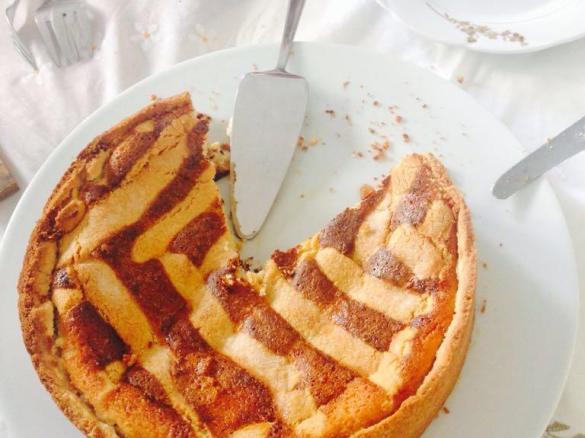 Crostata di ricotta e gocce di cioccolato - extra golosa