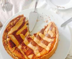 Crostata di ricotta e gocce di cioccolato - extra golosa