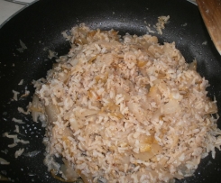 Riso basmati integrale con belga, noci e peperoncino