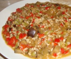 Ratatouille con riso ai cereali