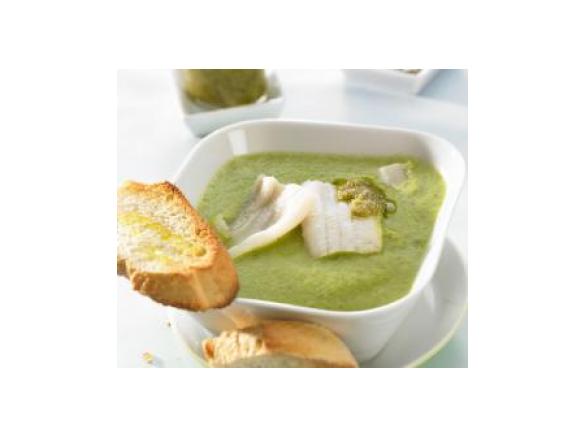 Crema di zucchine con filetti di sogliola