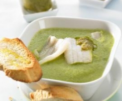 Crema di zucchine con filetti di sogliola