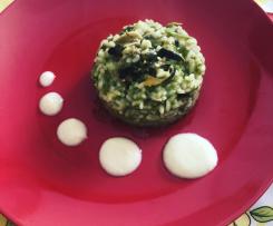 Risotto con asparagi selvatici e cozze