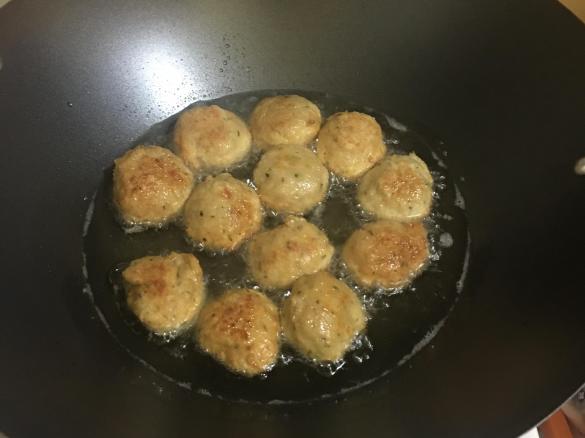 Polpette di pollo all'arancia