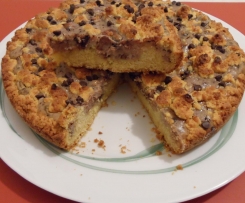 Torta sbrisolina alla ricotta e cioccolato