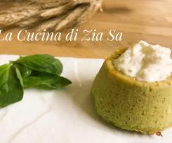 Flan di zucchine con burrata