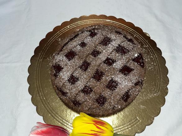 CROSTATA DI GRANO SARACENO CON MARMELLATA DI FRAGOLE