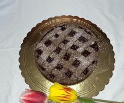 CROSTATA DI GRANO SARACENO CON MARMELLATA DI FRAGOLE