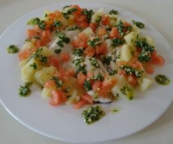 orate al pesto di prezzemolo con patate