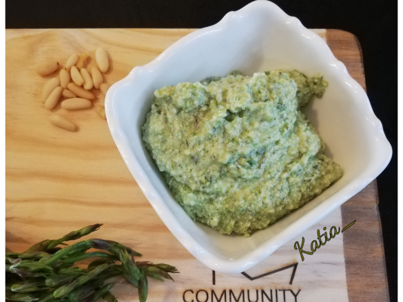 Pesto delicato ai bruscandoli - Contest primavera