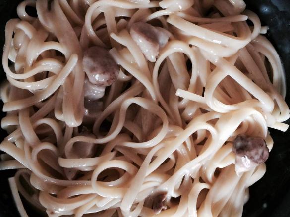 Linguine  risottate ai funghi 