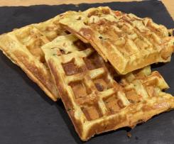 Waffle salati alle verdure