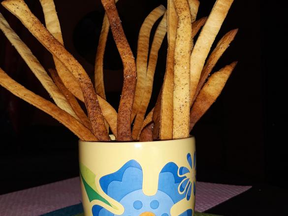 Grissini saporiti con esubero di pasta madre