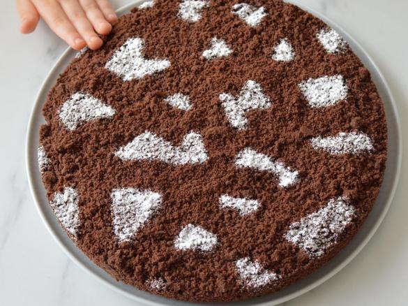 Sbriciolata al cacao con crema al latte