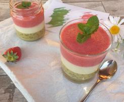 Budino vegano tricolore