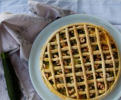 Torta salata zucchine e gamberetti