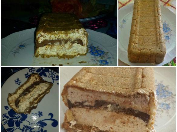 Semifreddo Pavesini Nutella Mascarpone Panna ed Amaretti