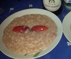 Risotto fragole e champagne 