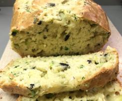 Variante di PLUMCAKE SALATO, RUSTICO - plumcake zucchine, olive e basilico