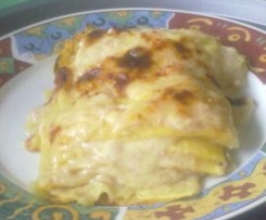 LA MIA LASAGNA IN BIANCO CON BESCIAMELLA E PROSCIUTTO COTTO 