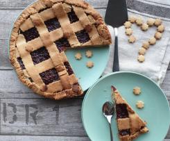 Crostata di mandorle con marmellata di fichi
