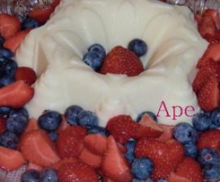 Budino bianco con frutti di bosco (Ispirato da Idee per torte e biscotti)