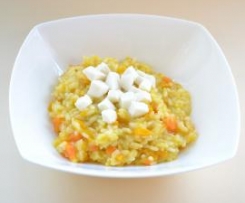Risotto alla zucca con dadolata di fior di latte