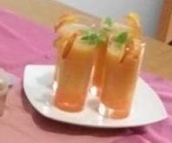 Cocktail  noce pesca e limone al limoncello