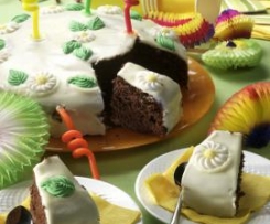 Torta banana e cioccolato glassata alla ricotta