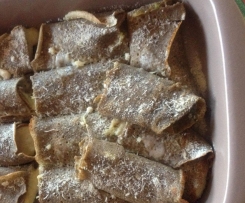 Crêpes di grano saraceno ripiene di verza