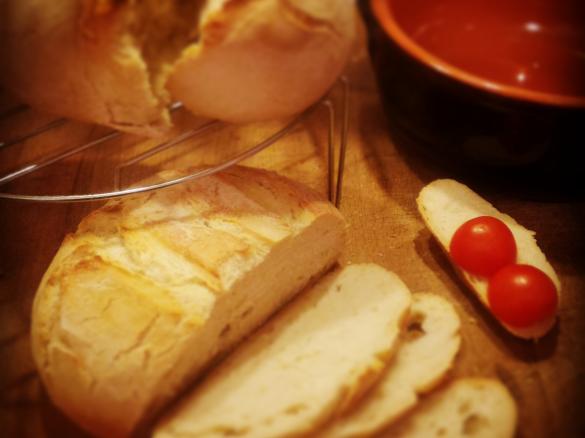 Pane tipo Barese a lievitazione mista e cottura in campana