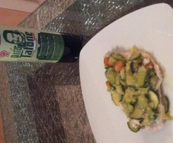 Fettine di tacchino con le verdure 