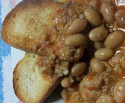 zuppa di fagioli e salsiccia