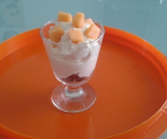 Mousse alla ricotta e melone "dessert "