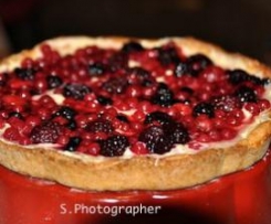 CROSTATA DI CREMA CON FRUTTI DI BOSCO