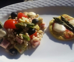 Insalata di Orzo Fantasia con Frittatina Tiepida (Contest Cottura Multilivello )