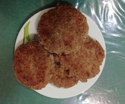 Hamburger di carne e pane al forno