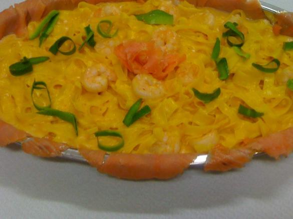 TAGLIATELLE AL MASCARPONE E GAMBERETTI