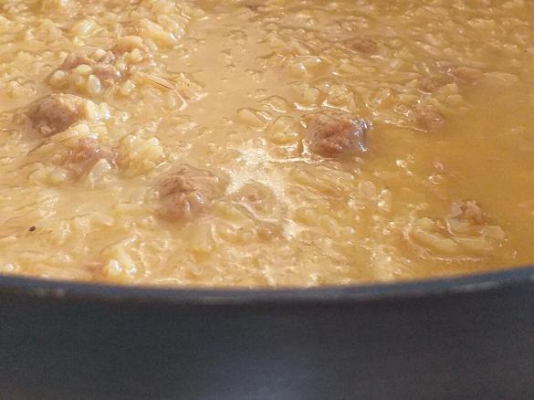 Risotto salsiccia e zafferano