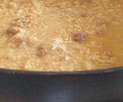 Risotto salsiccia e zafferano