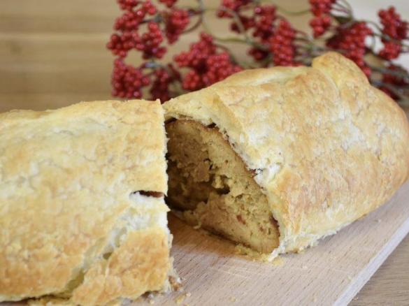 Polpettone di patate e carne in crosta