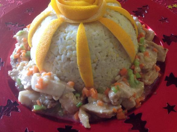 CUPOLA D'ORZO con maiale in agrodolce