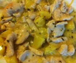 Petto di pollo con ananas