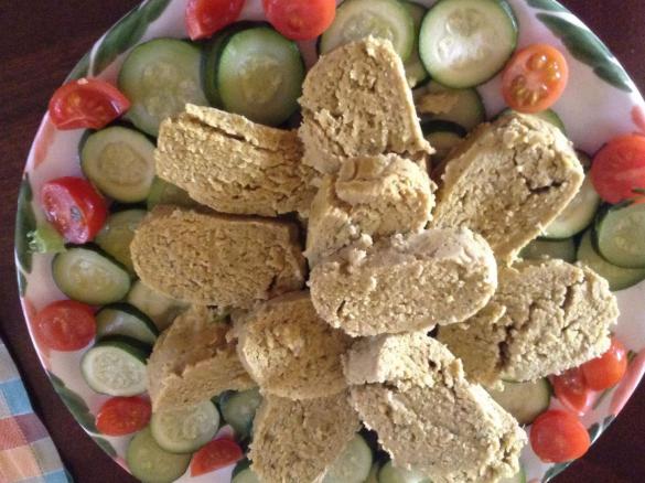 Polpettone tonno e ceci con zucchine al varoma