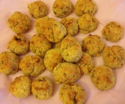 Polpette di lenticchie rosse con panna acida