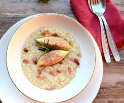 Risotto con Fichi freschi Speck e Pecorino