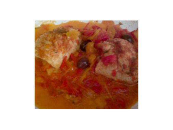 Fagottini di pollo con peperonata