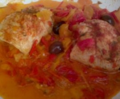 Fagottini di pollo con peperonata